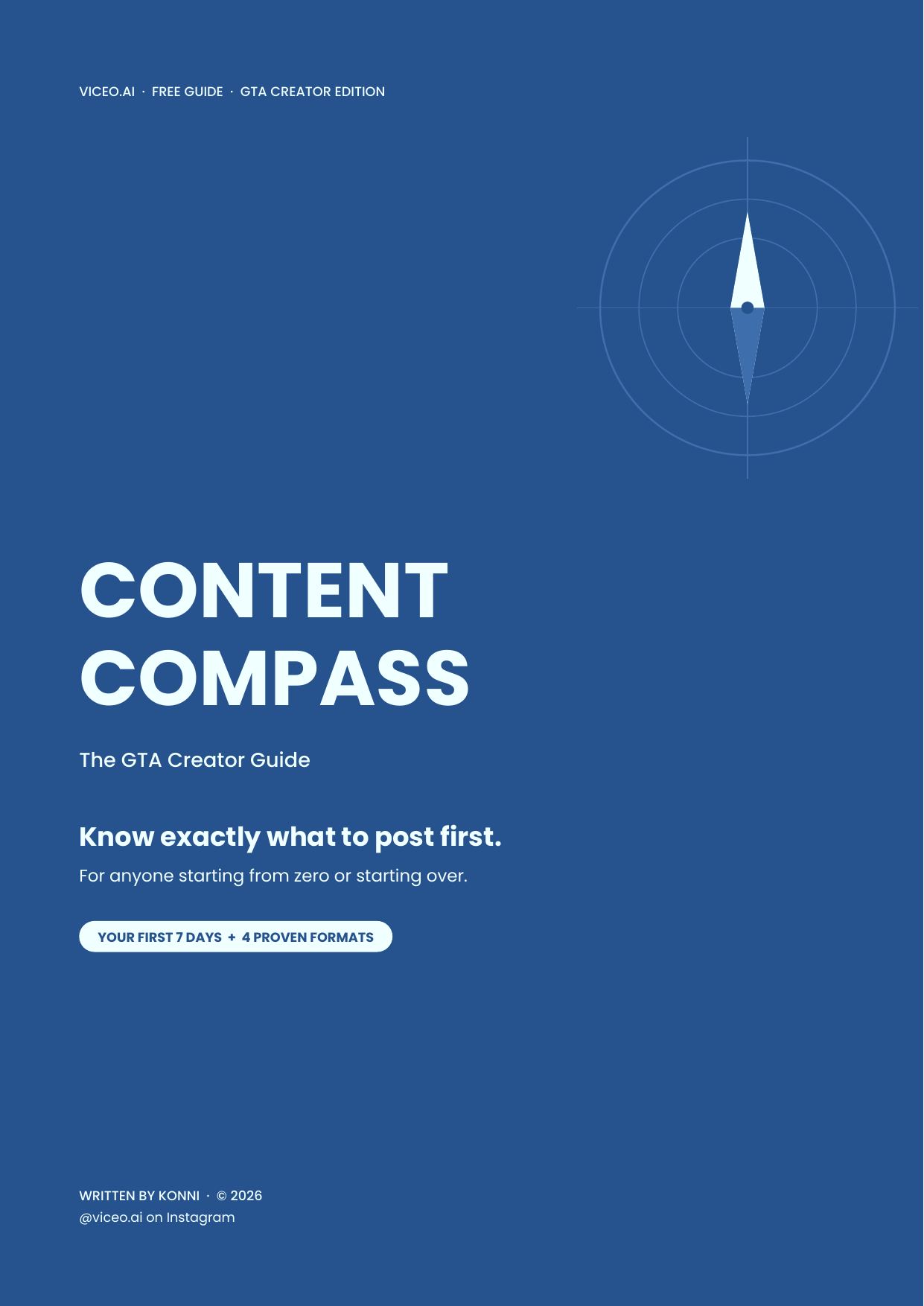 Content Compass — The GTA Creator Guide cover